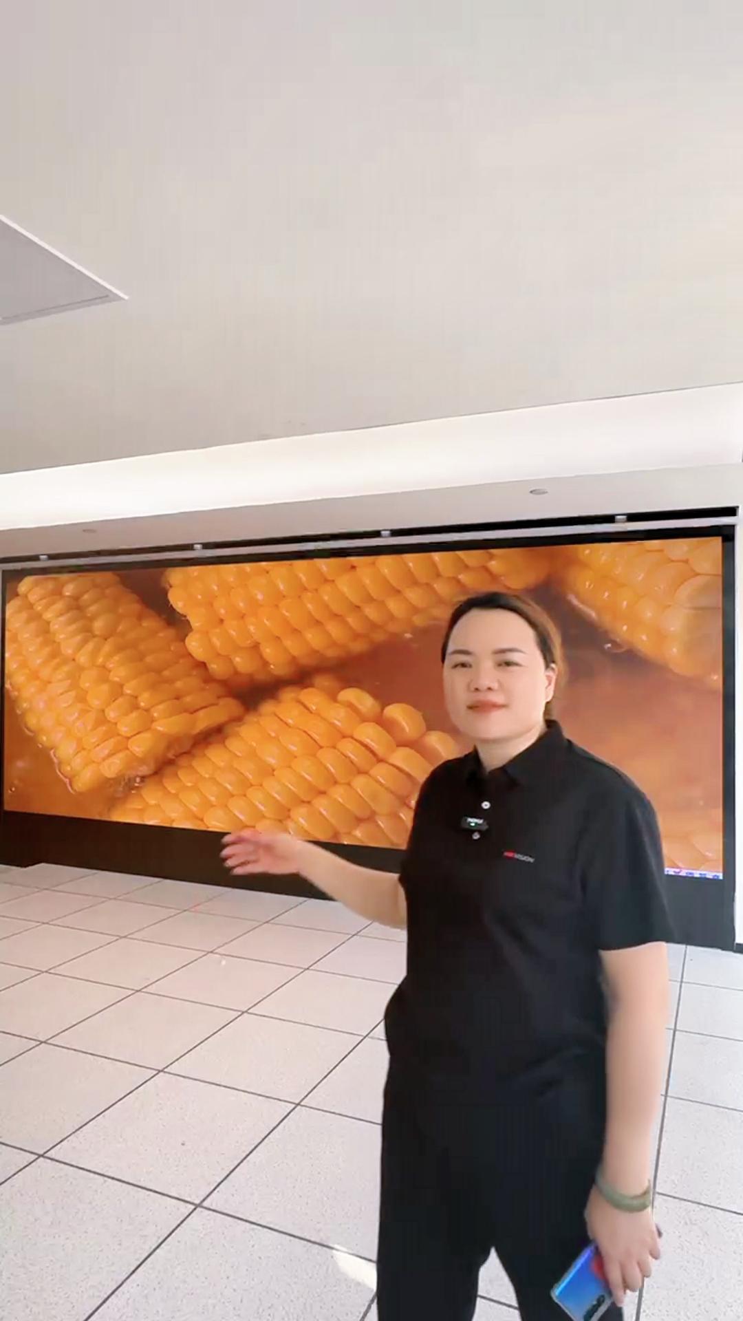 梅州某單位兩塊顯示屏點(diǎn)亮效果